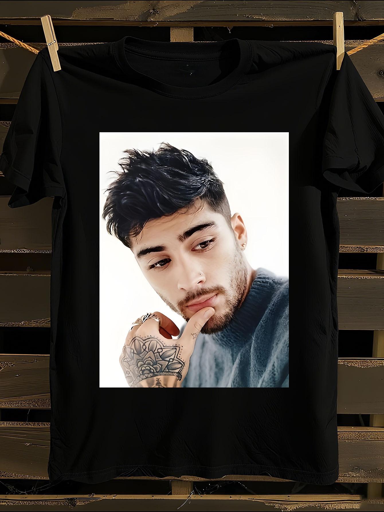 Zayn Malik Signature Face Tattoo Print Tshirt XXXXL