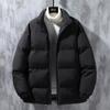 Men Thickened Warm Winter Casual Cotton Padded Stand Collar Jacket