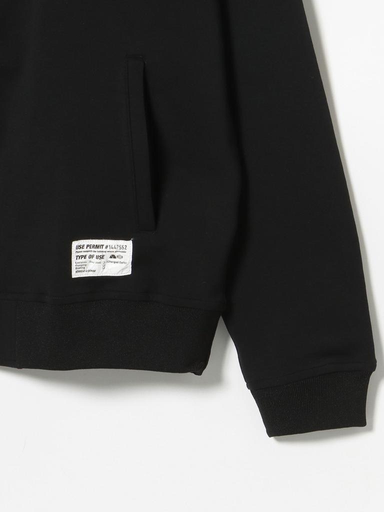 Beams Heart Men's Printed Cardboard MA-1 Sweatshirt (Moisture-Wicking, Quick-Drying, and Pill-Resistant), Black, Size M