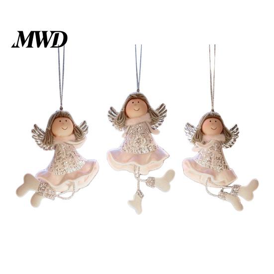Lightweight Xmas Tree Decorations Christmas Angel Hanging Ornaments, Cute Plush Doll Pendant, Decorative Durable Fabric Keepsakes Ornaments