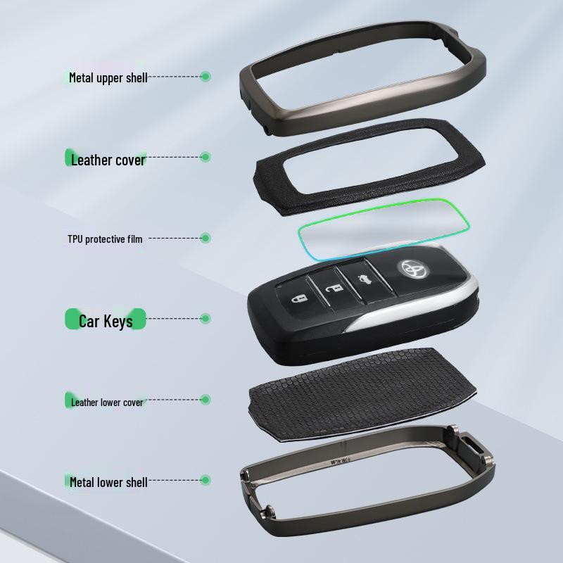 2026 Toyota Corolla RuiFang Διπλού Κινητήρα Elite Κάλυμμα Κλειδιού - Μεταλλικό Κέλυφος