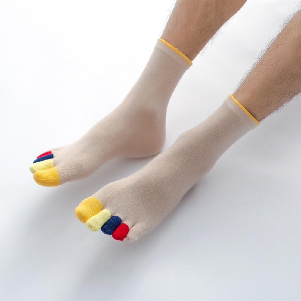 Hosiery Men's Five Finger Socks Colorful Toe Design Sports Socks Five Toe Socks Hiking