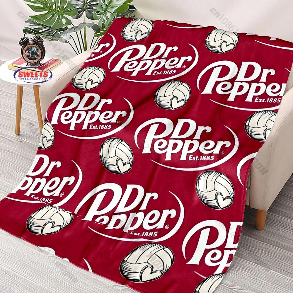 1PC Dr. P-Pepper Blanket 3D Flannel Plush Decorative Bed Blanket - Super Soft, Lightweight, Warm Cozy for Couch Sofa, Home Decor