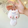 Cute Squeaky Kitten Keychain Plush Toy and Bag Charm