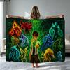 ben 10 Print Flannel Blanket High Quality Warm Comfortable Cover for All Seasons Perfect for Gifts Home Decor
