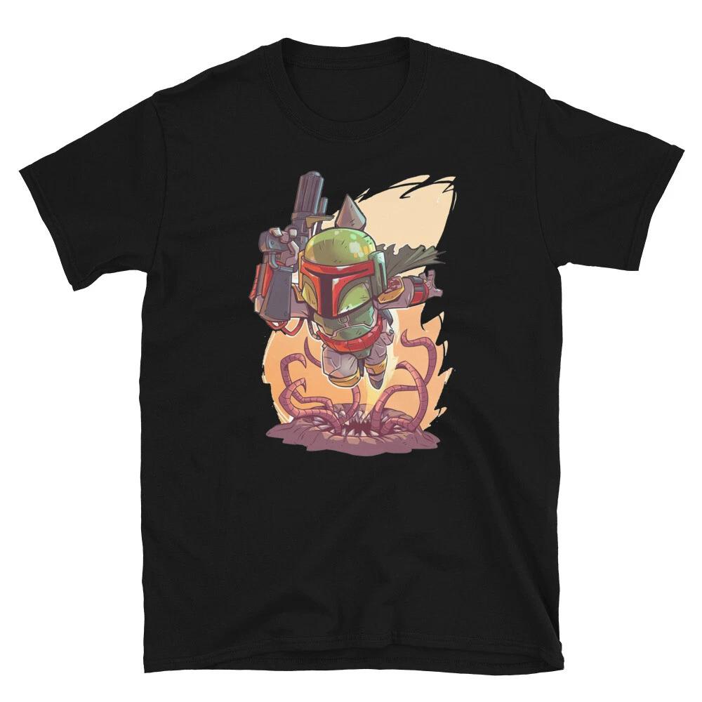 star w mandalor action movie sci fi fun graphic Short-Sleeve Unisex T-Shirt S