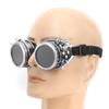 ABS Industriell Vintage Spikes Steampunk Einzigartig Schutzbrille Fahrradbrille Doppellagig Winddicht Sonnenbrille Antik Silber