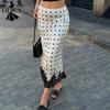 Gonne Estive Primaverili Casual da Donna a Pois
