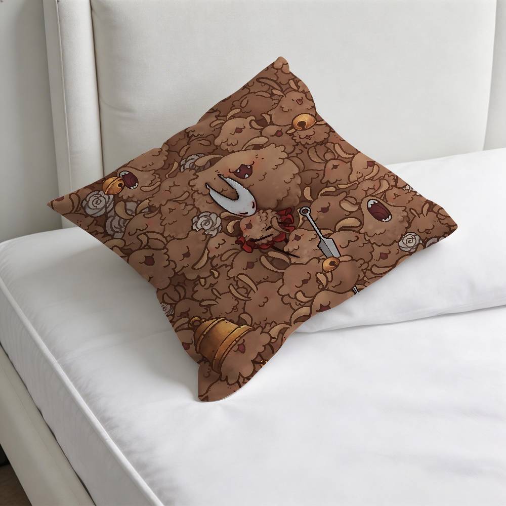 HHollow Knight SSilksong Decorative Square Pillow Cover Modern Cushion Case for Living Room Bedroom