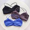Backless Yoga Sports Bra with Chest Pads - Quick-drying, Shockproof Fitness Tank Top