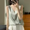 Women S Slim Fit V Neck Short Length Wide Strap Camisole Top