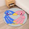 Poppy Playtime Bedruckter Runder Teppich Teppich Stuhlteppich Bereichsteppich Eingang Fußmatten, für Bürostuhl Wohnzimmer Schlafzimmer Küche.