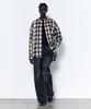 INSILENCE WOMEN Sleek Check Oversized Shirt Black