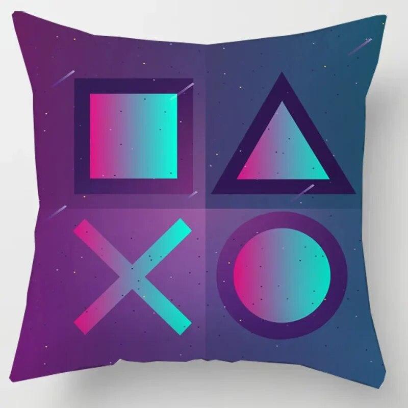 Home Decor TV Game Fan Style Square Pillowcase Cushion Cover Anime New Design Gamer Grip Printed  45x45 Gift for Kids