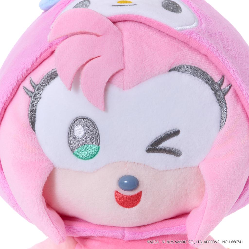 SEGA FAVE SONIC FRIENDS Sanrio Charaktere Plüschtier M Amy x My Melody &