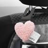 Car Seat Hooks For Headrest Heart Shape Cartoon Headrest Hooks 2PCS Space Saving Backseat Hanger Cute Storage Hanger For Tote