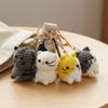 Multi-color Handwoven Cat Pendant Cartoon Knitted Animal Key Ring Crochet Cat Keychain  Gift Giving