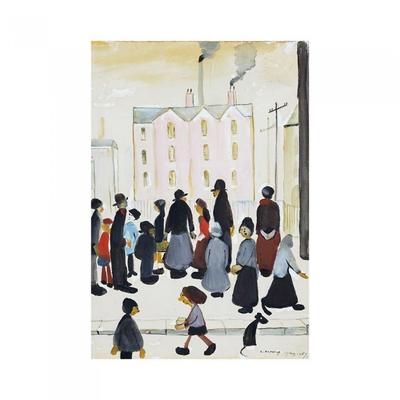 L.S. Lowry Group Of People 1959 Print