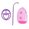 Fashion Doll Swing Seat Plastic Miniature Detachable Hanging Basket Toy For Accessory Random Color