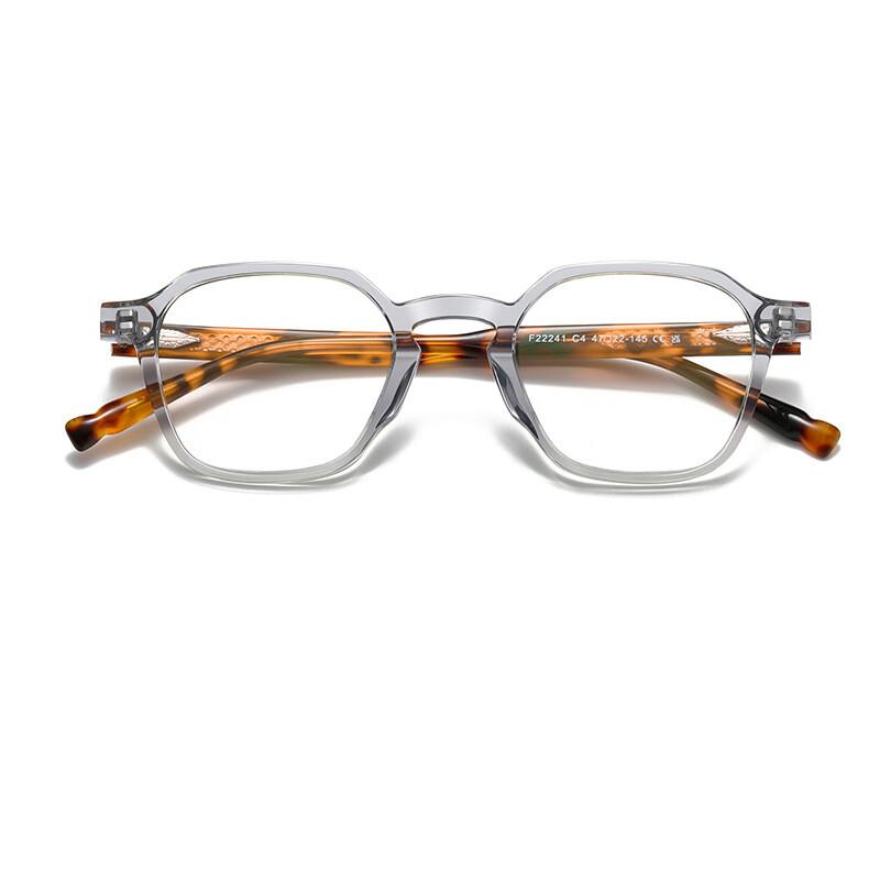 2026 Marque Haute Qualité Nouveau Carré Polygone Lunettes Presbytes Pour Hommes Monture Acétate Blocage Lumière Bleue Lunettes de Lecture Hommes