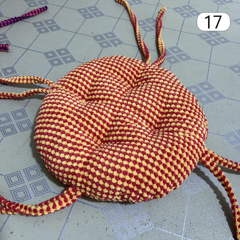 Утолщенная круглая подушка на табурет Простой однотонный Нескользящая Хлопковые подушки на стул Домашний декор Плетеная мебель Подушка на барный стул 2533 см 25cm 3700₽