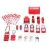 Electrical Lockout Tagout Kit Hasps Plug Lockout Loto Safety Locks Hanging Tags Keys and Storage Bag