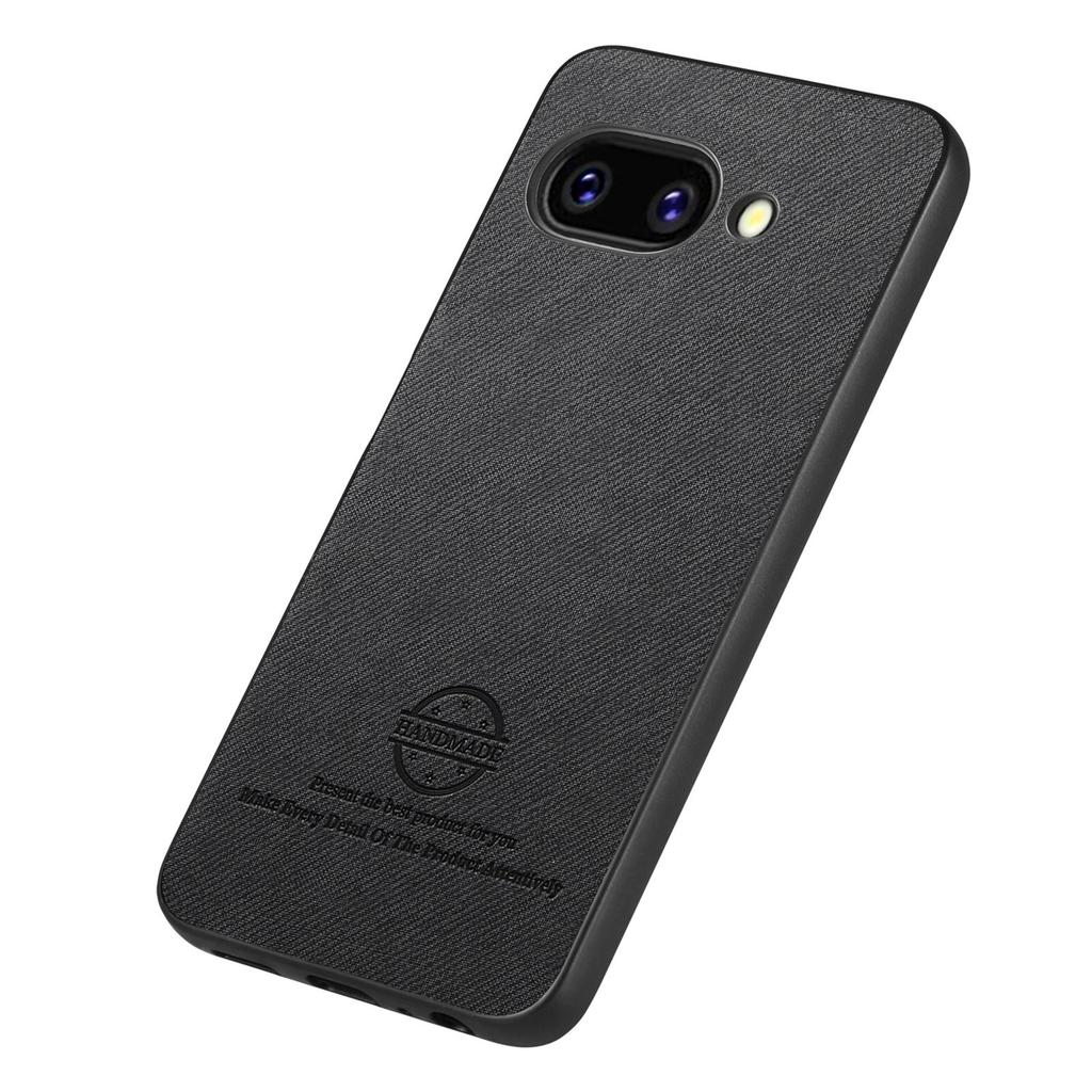 For Google Pixel 9a Leather Phone Back Cover with Cloth Texture