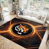 Hull City Football Design Crystal Velvet Carpet Cozy Non?Slip Printed Rug For Bedroom Living Room Entrance