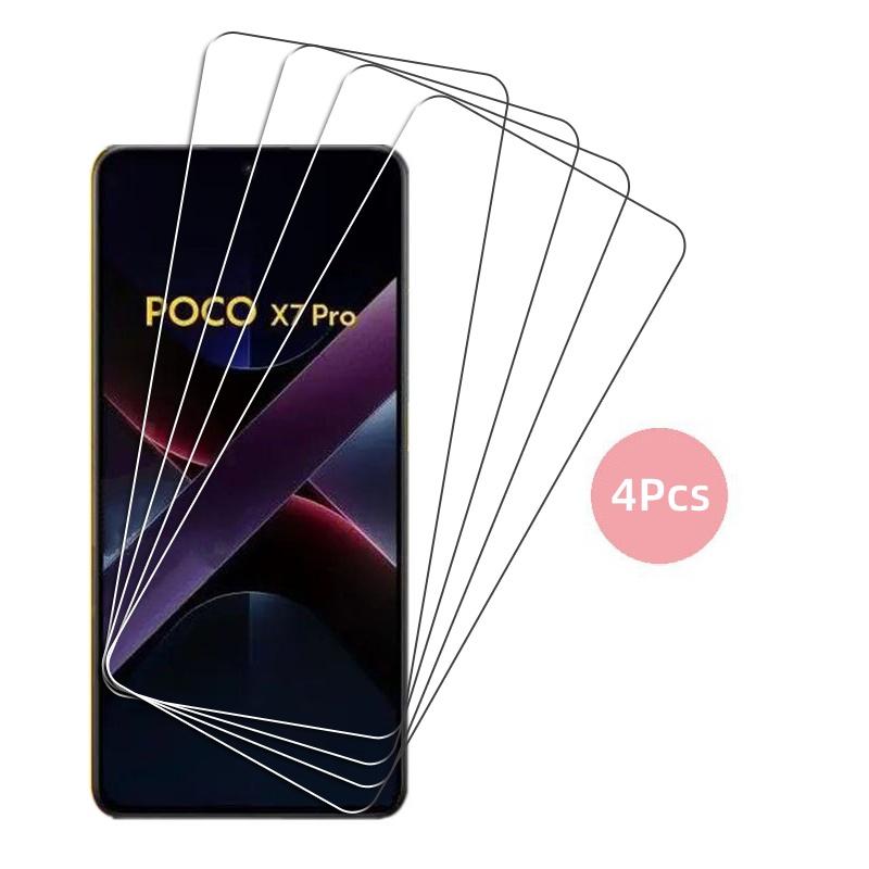 Full Clear Glass For Poco X7 Pro Tempered Glass For Xiaomi Poco X7 Pro Screen Protector HD Protective Phone Film Poco X7 Pro