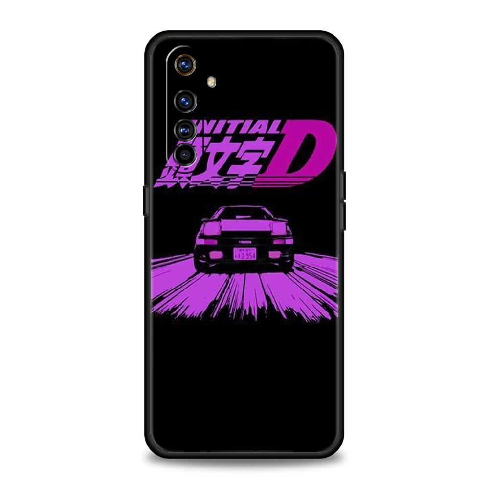 Initial D AE86 Phone Case for Realme 8 9 Pro Plus 8i 9i 6 7 GT2 C21 C25 C3 C11 11 Pro 5G Plus Shockproof Silicone Shell Capa Bag