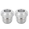 2Pcs Fuel Line Fitting Adapter Billet AN12 12AN Male Thread Weld On Bung Accessory