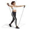 Adidas Aeroreact Training Light Support Three-Stripes Bra, Women's, IKV31, White/Black (IU1716), J/2XAB