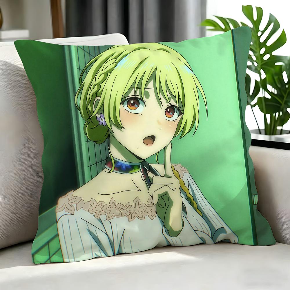 anime Kaiju No. 8 Cushion Cover Cushion Cover Set 4Pcs 50x50 45x45 40x40 Pillowcase Decorative Sofa Home Decor
