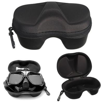Simple Black Diving Glasses Case Large Capacity Portable Skiing Cycling Goggles Storage Box Durable Protective Container