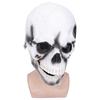 Halloween Scary Skull Mask Adult Full Head Latex Skull Helmet Glowing Eyes with Moving Chin