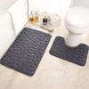 Covoraș de baie din fleece de corali anti-alunecare - Ușor de curățat, Culoare solidă