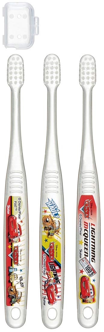 

Skater toothbrush for kindergarteners years old soft clear 3 pieces Cars TBCR5T 3-5