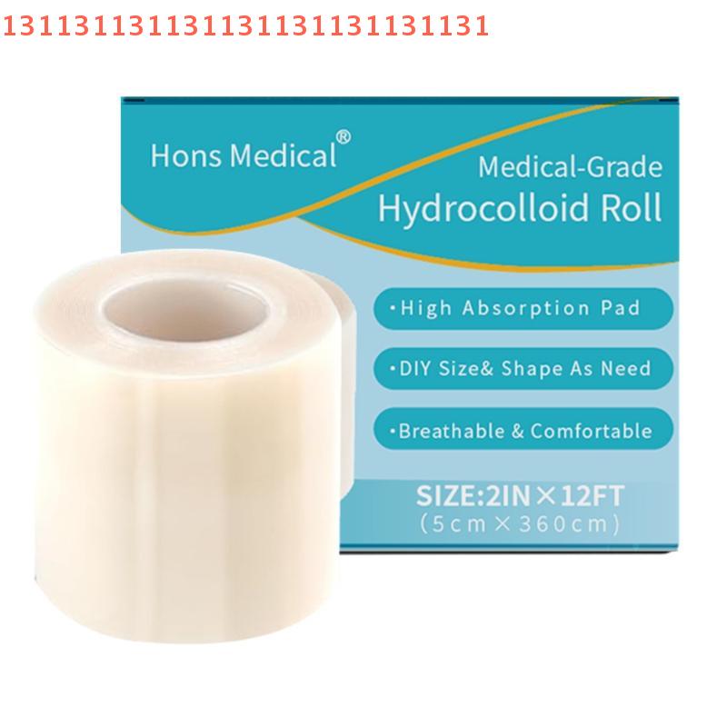 Hydrokolloidrulle för sårvård Hydrokolloidplåsterförband med självhäftande, trycksårsförband, mycket absorberande för brännskador