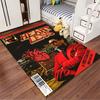 Abstract Winter Snowman Holiday Art Area Rug, Non-Slip Washable Throw Carpet for Living Room Bedroom Entryway Home - Decor Edition