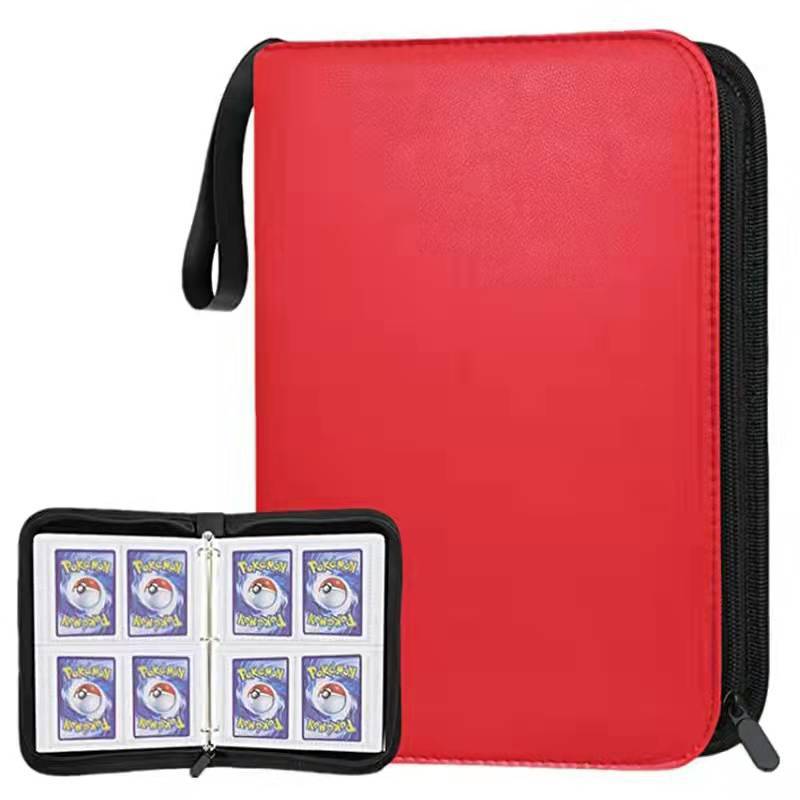 Zipper style card book, 4/9 compartments, game card book, game collection book package,Christmas gift, Stocking stuffers, Valentine's Day gift