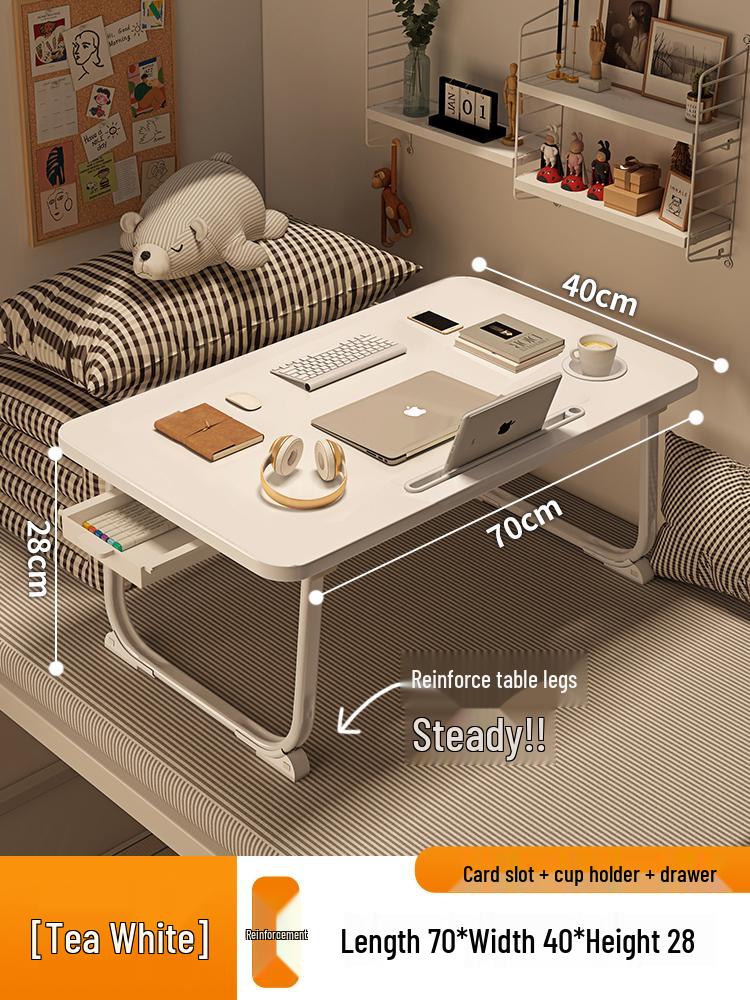Compact Folding Bedside Desk – Ideal for Students, Dorms, and Offices