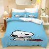 Carino Set Copripiumino a Tema Cartone Animato Snoopy con Federa 75*50, Set Piumone 2 Pezzi, Set Biancheria da Letto per Camera da Letto di Ragazzo e Ragazza Regali