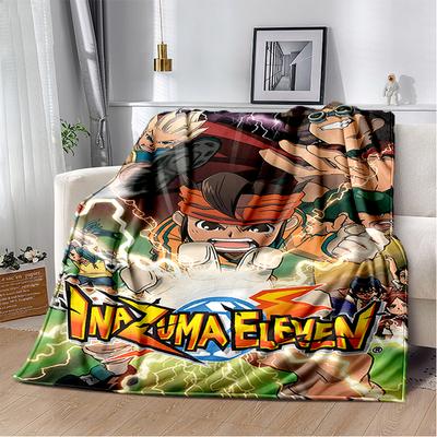 Pătură Moale de Pluș 3D Inazuma Eleven Mark Evans Desen Animat Anime, Pătură Flanelă pentru Camera de Zi Dormitor Pat Canapea Copil