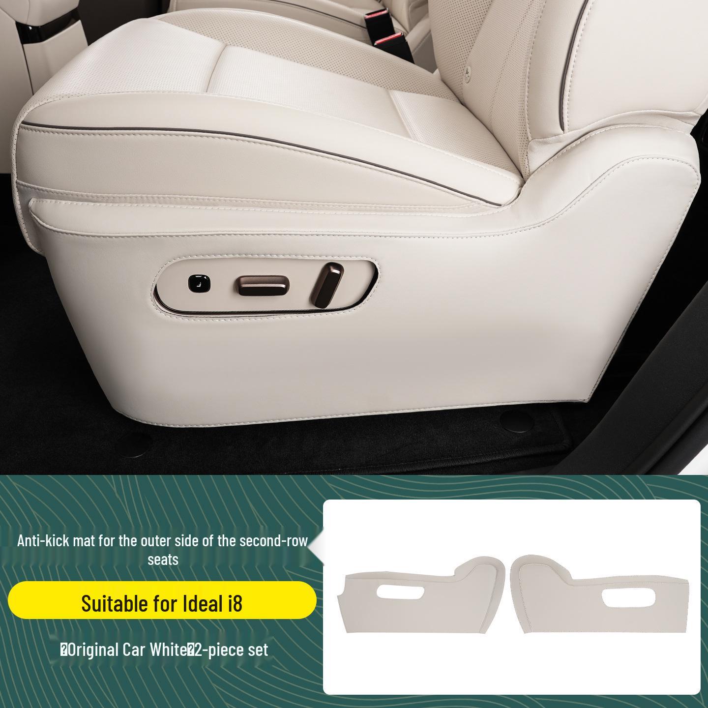 Complete Car Interior Accessory Set for Li Auto i8, includes anti-kick mats for second-row seats and aisle.
