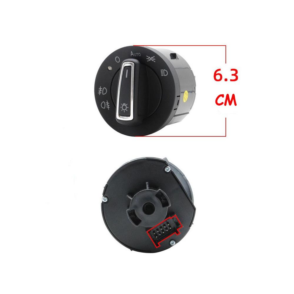 Pentru Skoda Rapid Volkswagen Polo 2012 ~ 2024 Comutator automat al farurilor pentru mașină Senzor de lumină automată Remontare faruri Accesorii interioare
