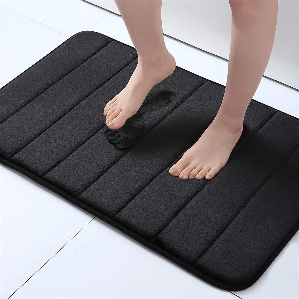 Super Absorbent Floor Mat, Super Absorbent Bath Mat, Super Anti Slip Coral Velvet Bathroom Floor Mat, Door Mat