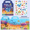 Children Diy Sticker Book Bubble Scene Sticker Jelly Paste Toy Kids Portable Reusable Quiet Busy Paste A Book