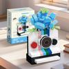 Creative Camera&Flowers Building Blocks DIY Toys Small Particle Bricks Assembly Puzzle Toys For Kids Gifts Sets