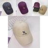 Geometric Letter Embroidered Baseball Cap With Sun Protection For Casual Wear