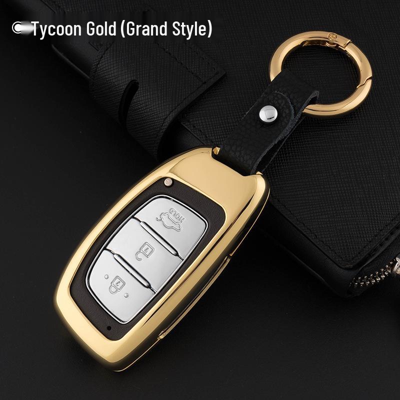 Hyundai Mistra, Elantra, ix35, Santa Fe, Sonata 9, Tucson Genuine Leather Car Key Cover